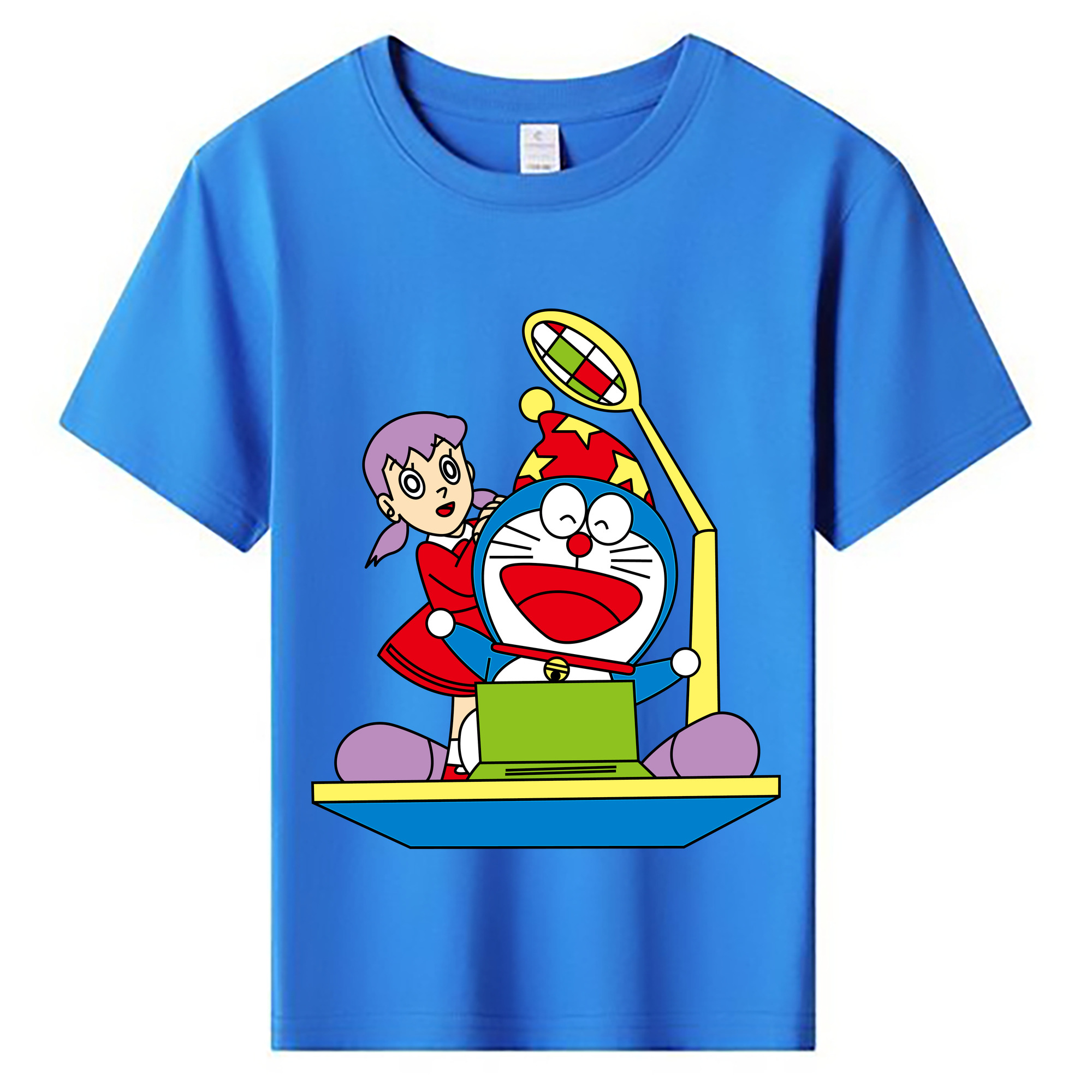（画像用） ドラえもん みなもと しずか Doraemon Shizuka Minamoto 綿100％キッズTシャツ（フロントプリント）